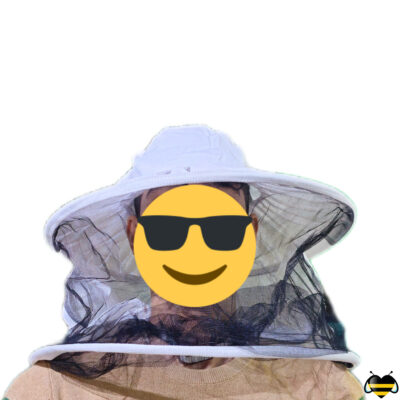کلاه زنبورداری دوسیم شلنگ دار پشت پارچه ای